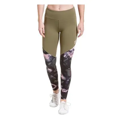 Meatfly dámské legíny Arabel Olive/Storm Camo Pink | Zelená