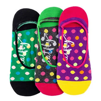 Meatfly ponožky Low socks - Triple pack B/ Big Dots | Mnohobarevná