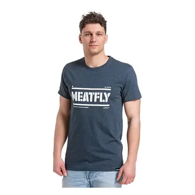 Meatfly pánské tričko Rele Navy Heather | Modrá