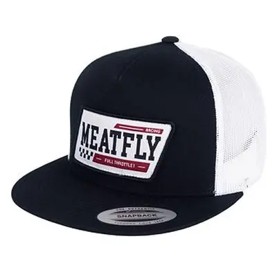 Meatfly kšiltovka Thunderbolt Trucker Racing Black/White | Černá