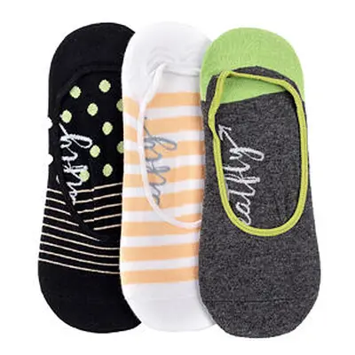 Meatfly ponožky Low socks - Triple pack H/ Anthracite | Mnohobarevná