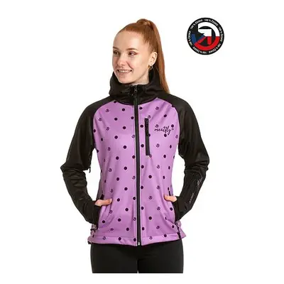 Meatfly dámská softshell bunda Zaja Purple Dots | Fialová