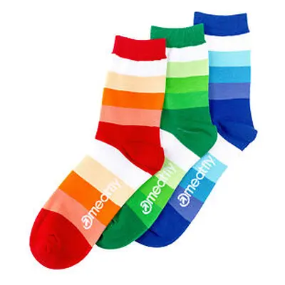 Meatfly ponožky Stripes Shades socks - S19 Triple pack | Mnohobarevná