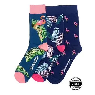 Meatfly ponožky Lexy Triple Pack Flamingo | Mnohobarevná