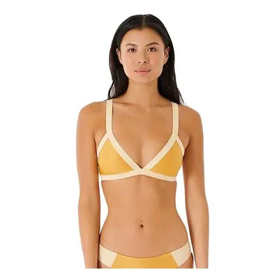 Rip curl dámský horní díl plavek Mirage Colour Block Tri Gold | Zlatá