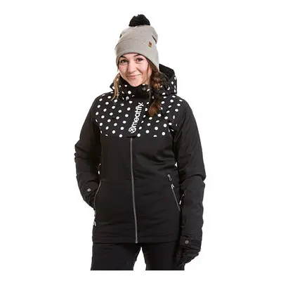 Meatfly dámská SNB & SKI bunda Kirsten Premium Black Dot/Black | Černá