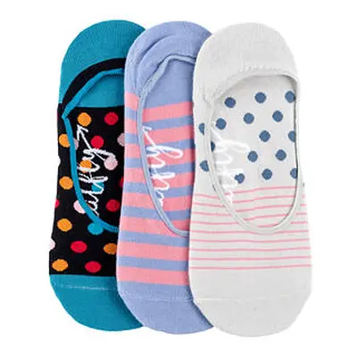 Meatfly ponožky Low socks - Triple pack I/ Blue | Mnohobarevná