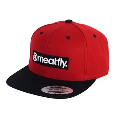 Meatfly kšiltovka Flanker Snapback Basic Logo Red/Black | Černá