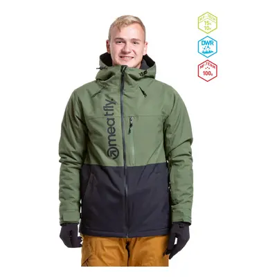 Meatfly pánská SNB & SKI bunda Manifold Bronze Green/Black | Zelená