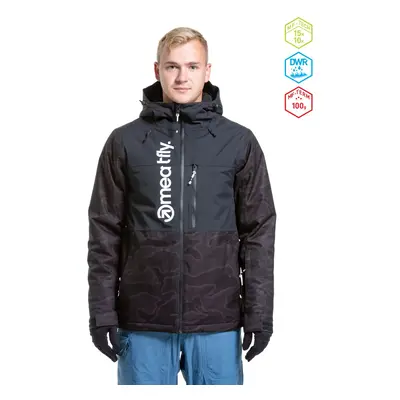 Meatfly pánská SNB & SKI bunda Manifold Morph Black | Černá