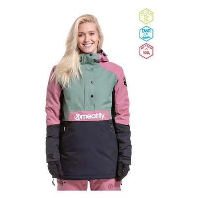 Meatfly dámská SNB & SKI bunda Aiko Sea Spray/Black | Černá