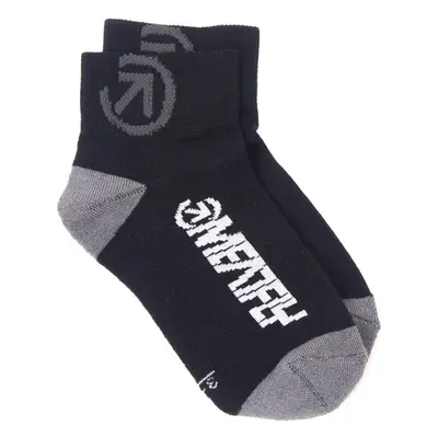 Meatfly ponožky Bike Middle Socks – CO A – Black | Černá