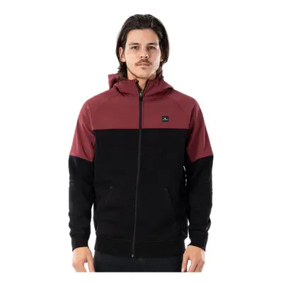 Rip curl pánská mikina Anti Series Viral Zip Thru Maroon | Černá