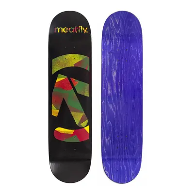 Meatfly skateboardová deska Netto Medium A - Black Rasta | Černá