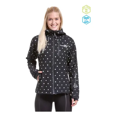 Meatfly dámská softshell bunda Zaja Dots Black | Černá