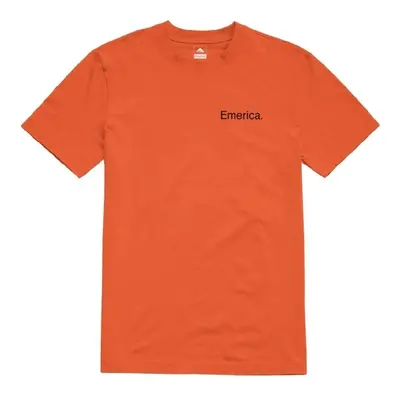 Emerica pánské tričko Pure Logo SS Tee Orange / Black | Černá