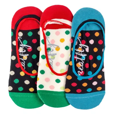 Meatfly ponožky Low socks - Triple pack C/ Big Dots | Mnohobarevná