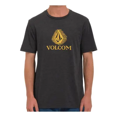 Volcom pánské tričko Offshore Stone Hth Sst Heather Black | Černá