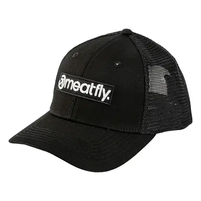 Meatfly kšiltovka Caleb Trucker Black Basic Logo | Černá