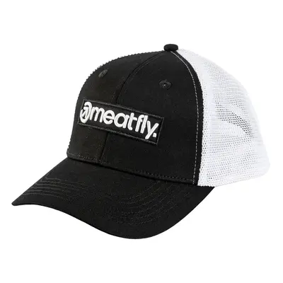 Meatfly kšiltovka Caleb Trucker Basic Logo White / Black | Bílá