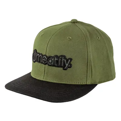 Meatfly kšiltovka Tyler Snapback Logojam Olive / Black | Černá