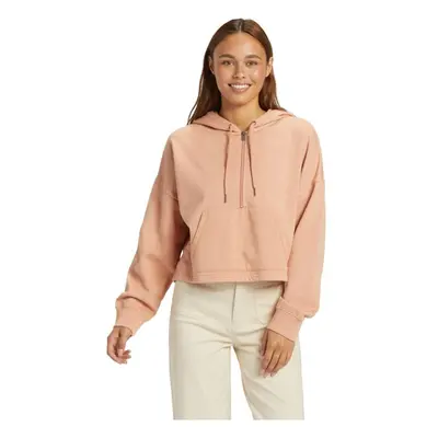 Roxy dámská mikina Drakes Cove Half Zip Cafe Creme | Hnědá