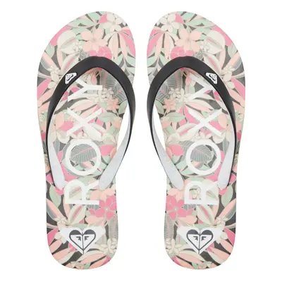 Roxy dámské žabky Tahiti VII Black/Pink/Soft Lime | Černá