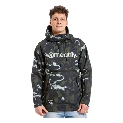 Meatfly pánská softshell bunda Jax Storm Camo Sand | Černá