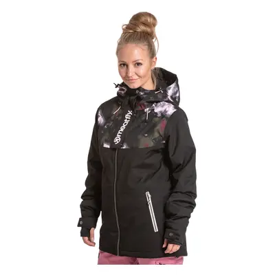 Meatfly dámská SNB & SKI bunda Kirsten Premium Storm Camo Pink/Black | Černá