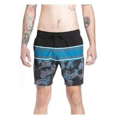 Meatfly pánské plavky Keith Boardshorts 17" Mossy Petrol | Modrá