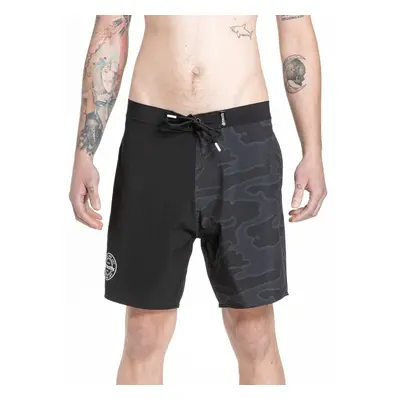 Meatfly pánské plavky Ernie Boardshorts 19" Morph Black | Černá