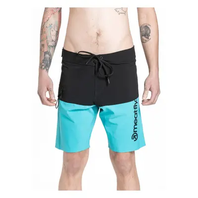 Meatfly pánské plavky Mitch Boardshorts 21" Mint / Black | Modrá