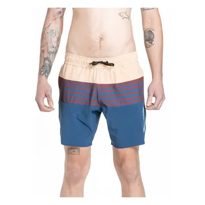 Meatfly pánské plavky Keith Boardshorts 17" Navy / Latte | Modrá