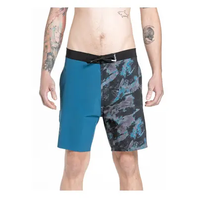 Meatfly pánské plavky Ernie Boardshorts 19" Mossy Petrol | Modrá