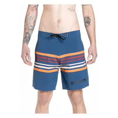 Meatfly pánské plavky Ernie Boardshorts 19" Stripes Navy | Modrá