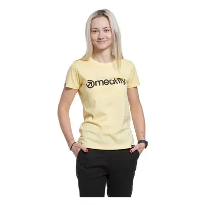 Meatfly dámské tričko Ladies MF Logo Light Yellow | Žlutá