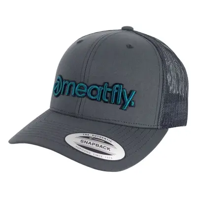 Meatfly kšiltovka MF View Trucker Petrol Logo/Dark Grey | Šedá