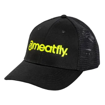 Meatfly kšiltovka MF Logo Trucker Lime / Black | Černá