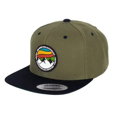 Meatfly kšiltovka Flanker Snapback Red Mountain/Olive/Black | Červená