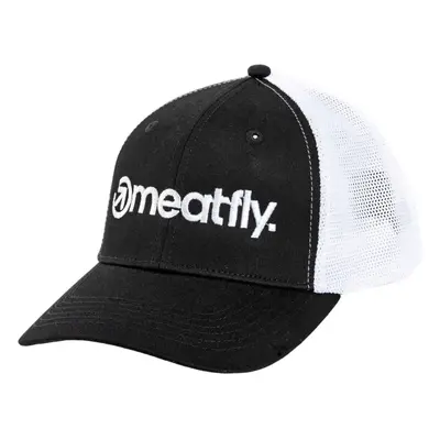 Meatfly kšiltovka MF Logo Trucker White / Black | Černá