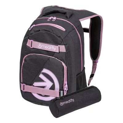 Meatfly batoh Exile Pink / Charcoal Heather L | Růžová | Objem L