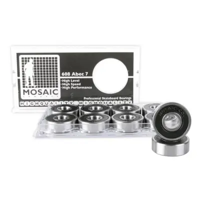 Mosaic ložiska Bearings Abec 608RS Black Super uni