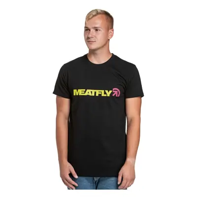 Meatfly pánské tričko Logex Lime/Black | Žlutá