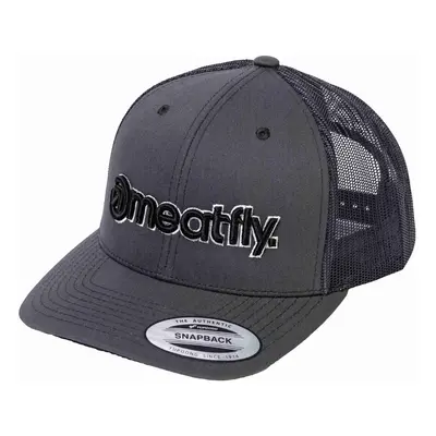 Meatfly kšiltovka MF Logo Trucker Black / Dark Grey | Šedá