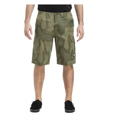 Meatfly Icon Shorts C - Olive Shade Mono | Zelená