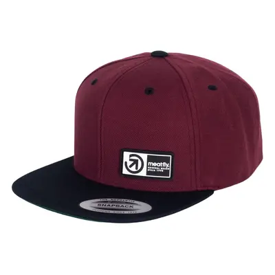 Meatfly kšiltovka Flanker Snapback Brand Maroon/Black | Červená