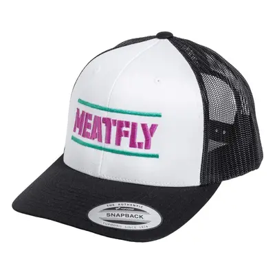 Meatfly kšiltovka Docker Trucker White / Magenta | Bílá