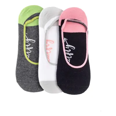 Meatfly ponožky Low socks - Triple pack E/ Logo | Mnohobarevná