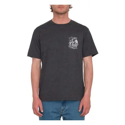 Volcom pánské tričko Tispy Tucan Hth Sst Heather Black | Černá