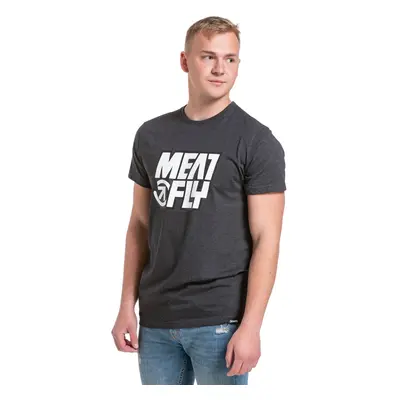 Meatfly pánské tričko Repash Charcoal Heather | Šedá